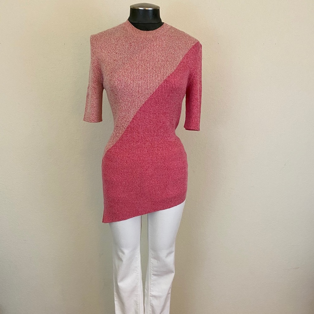 Celine by Phoebe Philo Collection Asymmetrical Knit Top